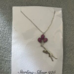 Sterling Silver Balloon Pendant Necklace